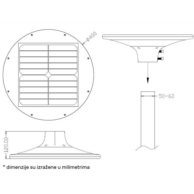 SOLARNA LED ULIČNA SVETILJKA LD-SGL-20W — slika 6