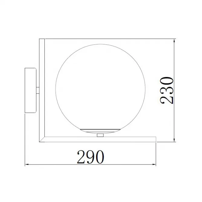 VESTA 311 ZIDNA LAMPA 1*E27 brass — slika 2
