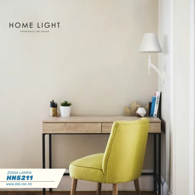 ZIDNA LAMPA HN5211 WHITE+WHITE E27 — slika 2