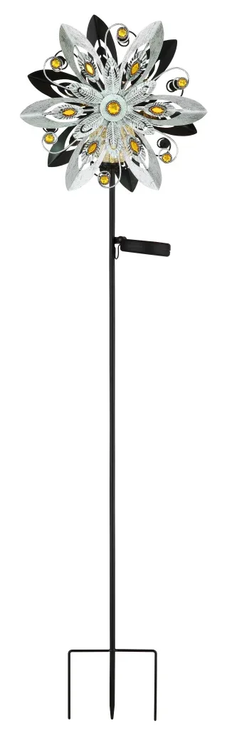 SOLARLEUCHTE METALL SILBERGRAU, 1XLED — slika 3