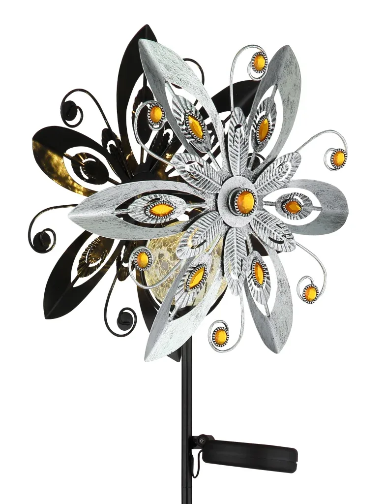 SOLARLEUCHTE METALL SILBERGRAU, 1XLED — slika 4