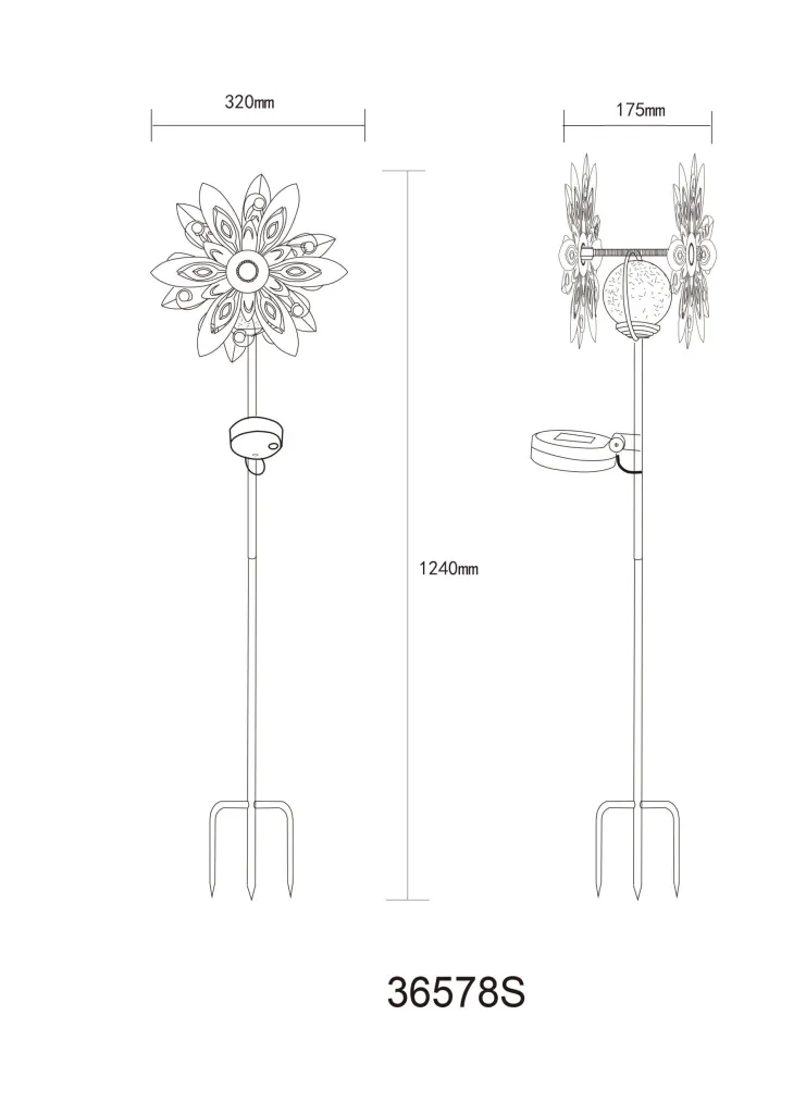 SOLARLEUCHTE METALL SILBERGRAU, 1XLED — slika 9