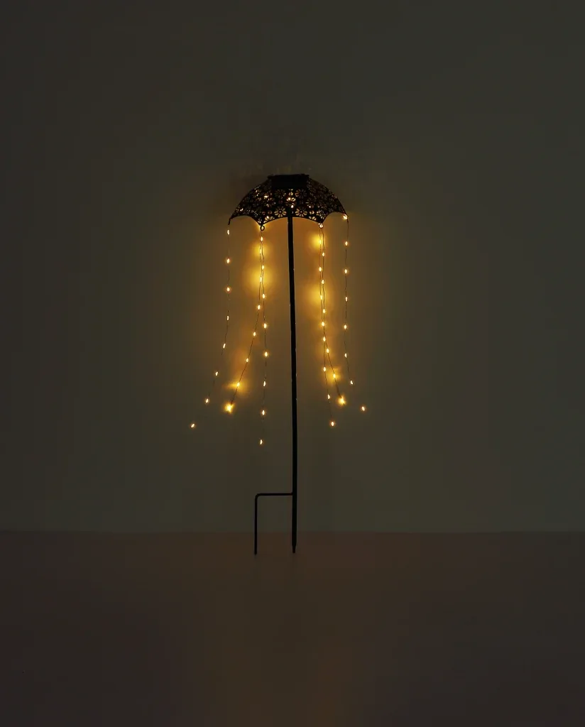 SOLARLEUCHTE METALL SCHWARZ MATT, 60XLED — slika 3