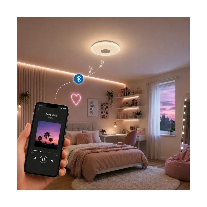 SOLEA 125 BLUETOOTH PLAFONJERA 24/48W CCT+RGB DIMABILNA — slika 2