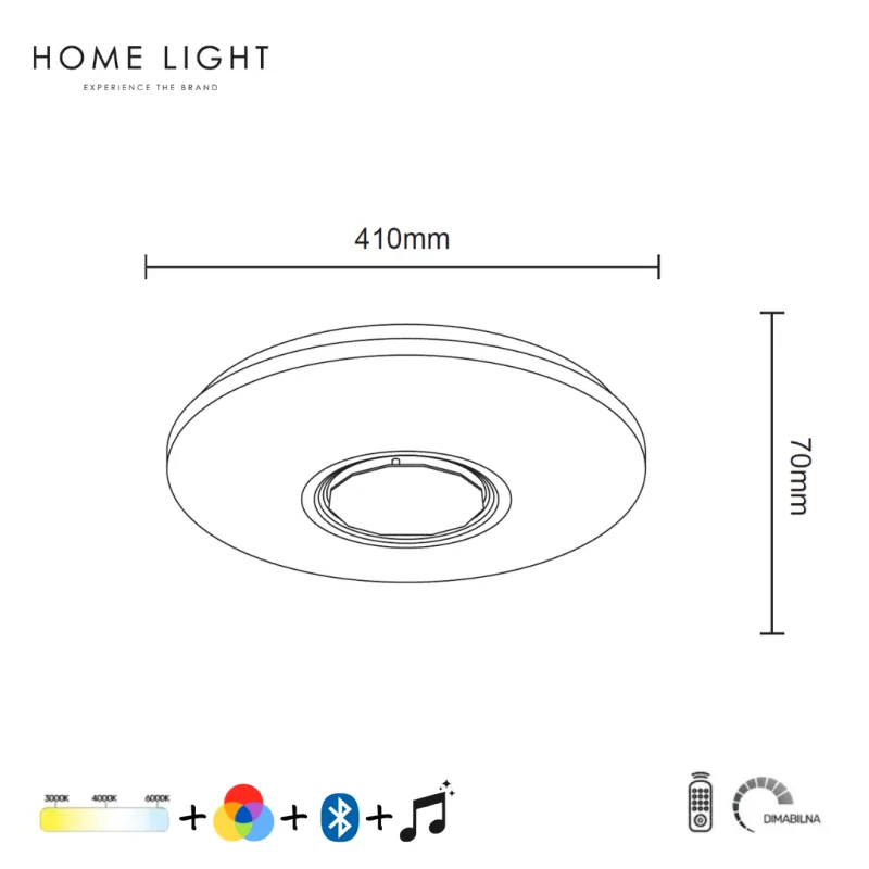 SOLEA 125 BLUETOOTH PLAFONJERA 24/48W CCT+RGB DIMABILNA — slika 3