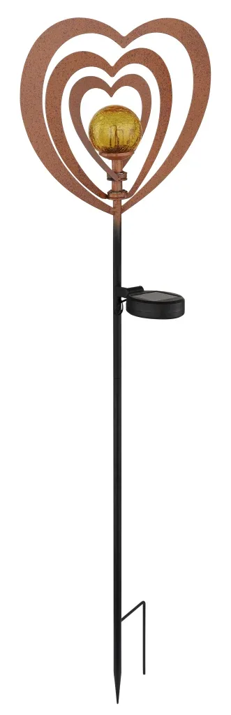 SOLARLEUCHTE METALL ROSTFARBEN, 1XLED — slika 2
