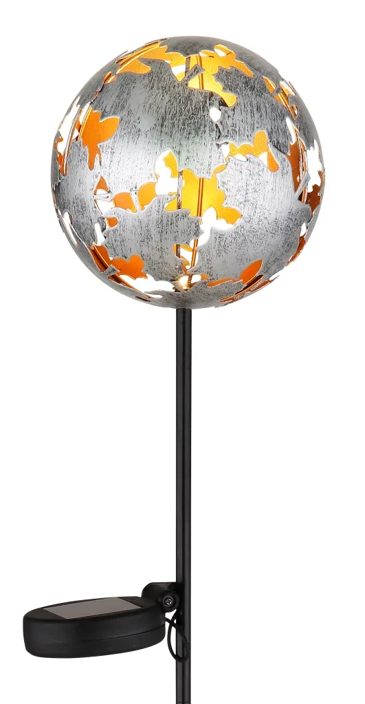 SOLARLEUCHTE METALL SILBERGRAU, 1XLED — slika 3
