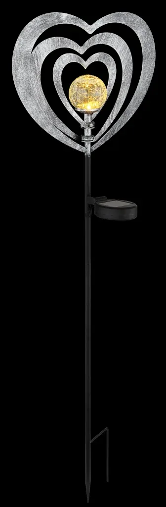 SOLARLEUCHTE METALL SILBERGRAU, 1XLED — slika 9
