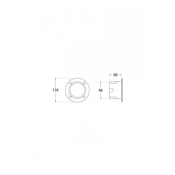 Zidna ugradna lampa LETI 100-ROUND-EL WH — slika 3