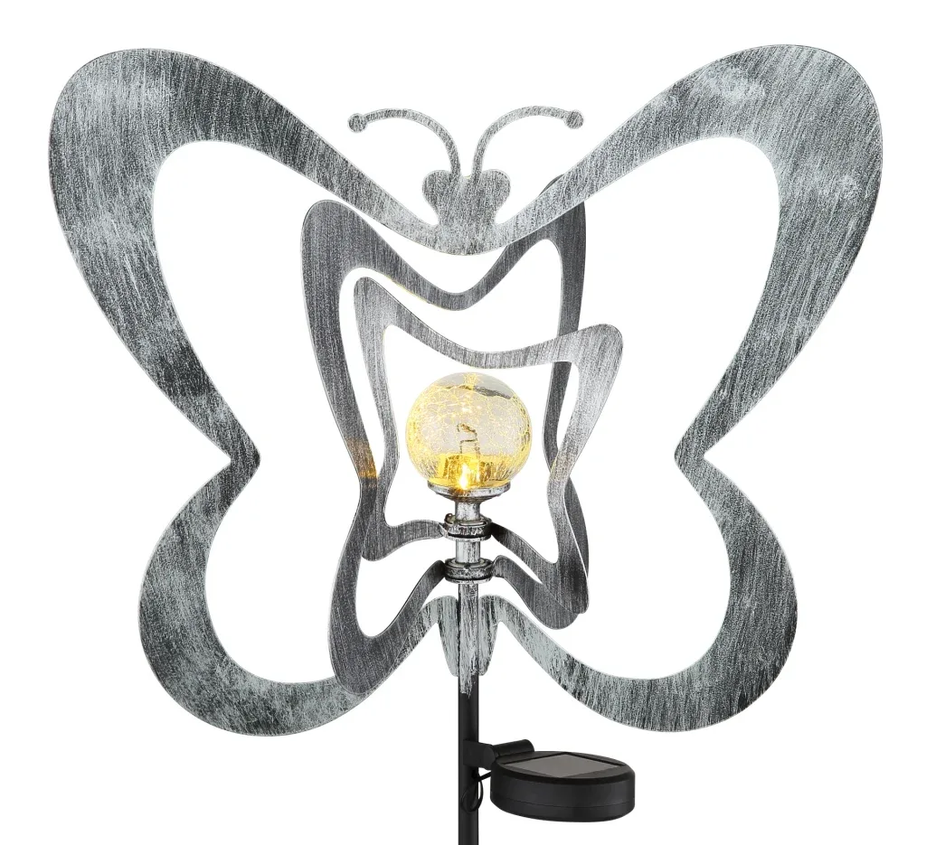 SOLARLEUCHTE METALL SILBERGRAU, 1XLED — slika 4