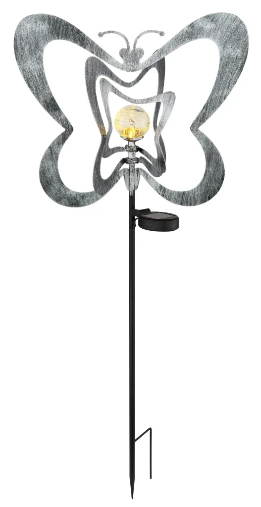 SOLARLEUCHTE METALL SILBERGRAU, 1XLED — slika 5