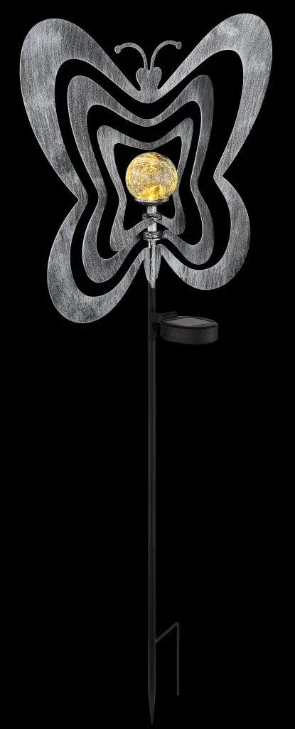 SOLARLEUCHTE METALL SILBERGRAU, 1XLED — slika 8