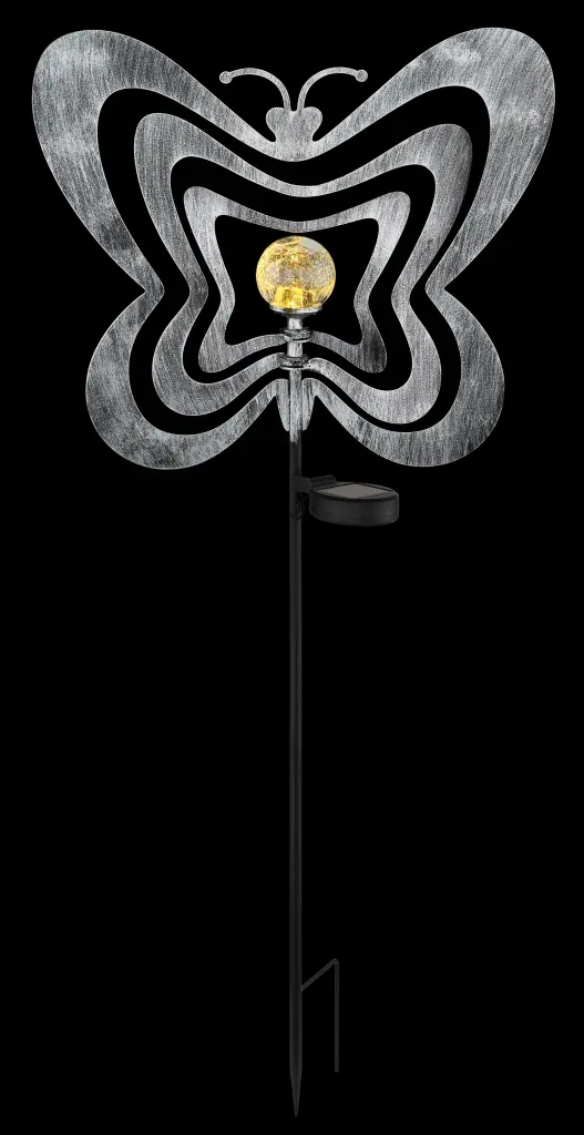 SOLARLEUCHTE METALL SILBERGRAU, 1XLED — slika 9