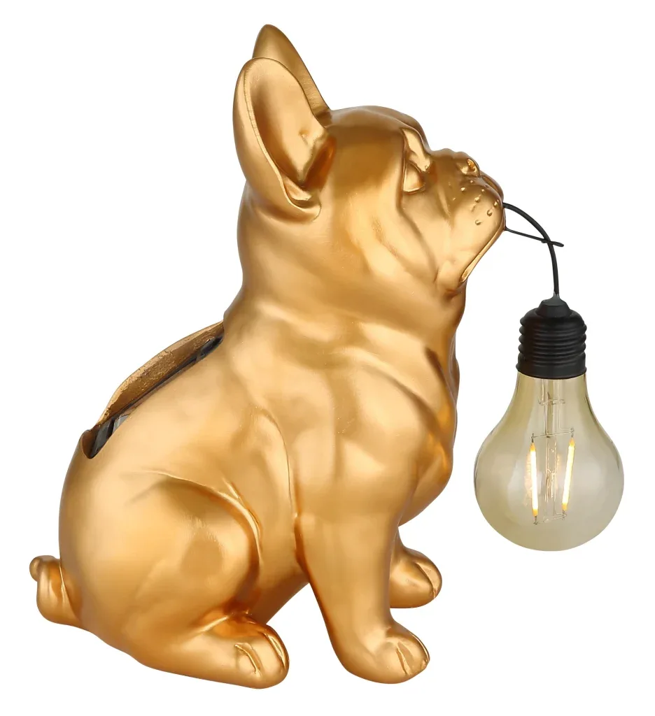 SOLARLEUCHTE KUNSTSTOFF GOLD MATT, 1XLED — slika 3