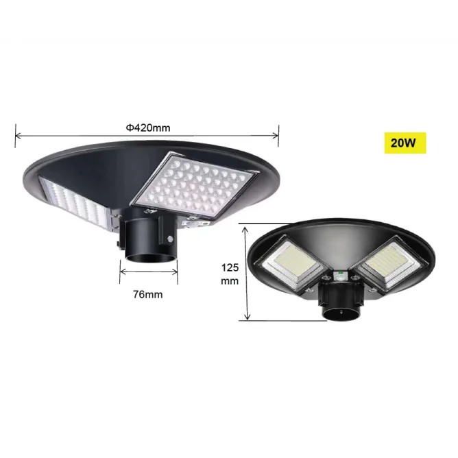 LED ULIČNA SOLARNA SVETILJKA E05 20W 4000K — slika 8