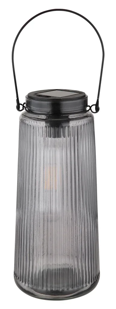 SOLARLEUCHTE METALL SCHWARZ MATT, 2XLED — slika 2