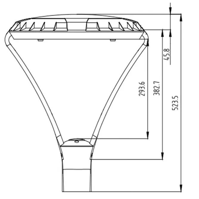 LED ULIČNA SVETILJKA GD-08 60W 4000K 7800lm IP65 — slika 2