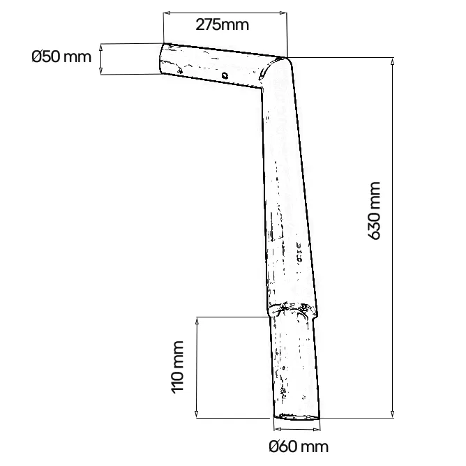 Metalni nosač SG-PB.05.01 50CM — slika 3