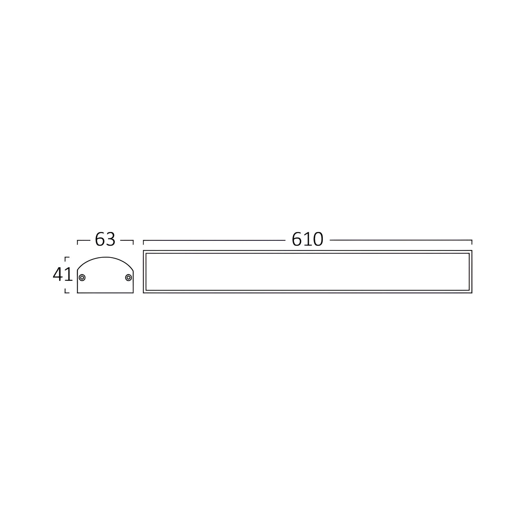 LED LINIJSKA SVETILJKA 0.6M 20W SIVI 4000K — slika 3