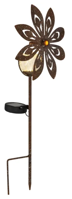 SOLARLEUCHTE METALL ROSTFARBEN, 1XLED