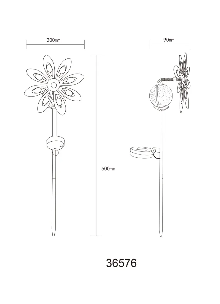SOLARLEUCHTE METALL ROSTFARBEN, 1XLED — slika 8