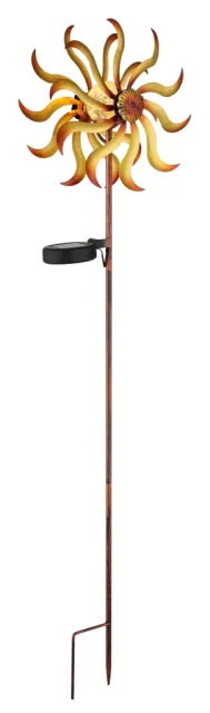 SOLARLEUCHTE METALL GOLDFARBEN PATINIERT, 1XLED