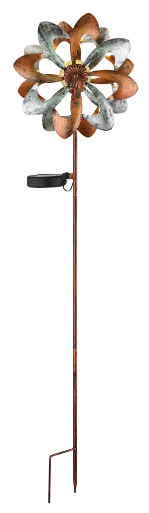 SOLARLEUCHTE METALL GOLDFARBEN PATINIERT, 1XLED — slika 3
