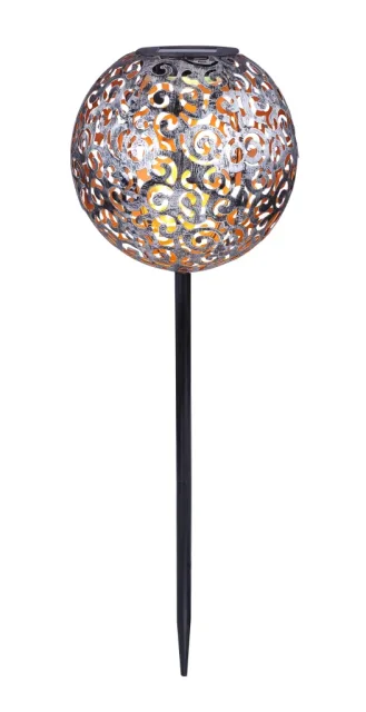 SOLARLEUCHTE METALL SILBERFARBEN, 1XLED