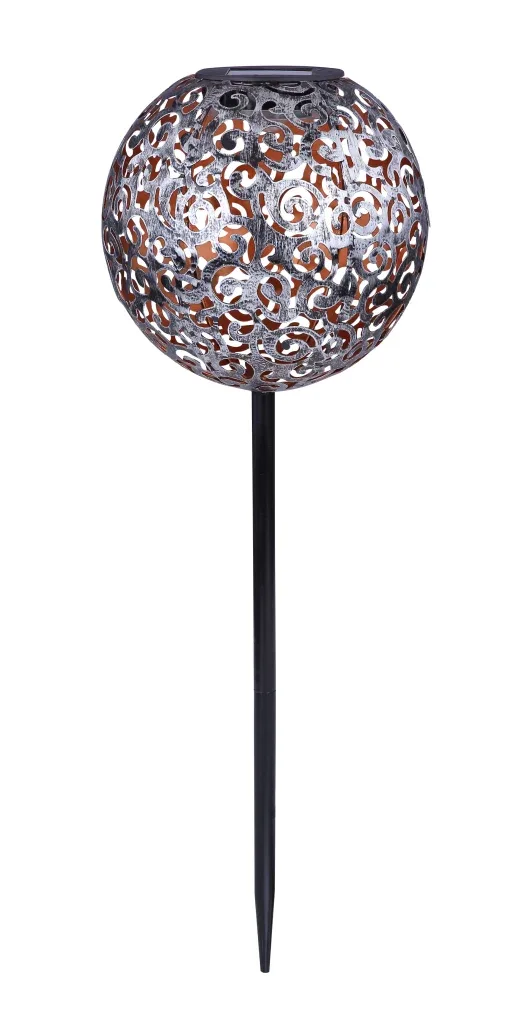 SOLARLEUCHTE METALL SILBERFARBEN, 1XLED — slika 2
