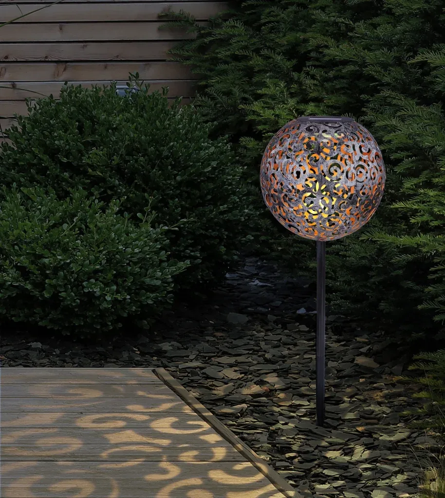 SOLARLEUCHTE METALL SILBERFARBEN, 1XLED — slika 4