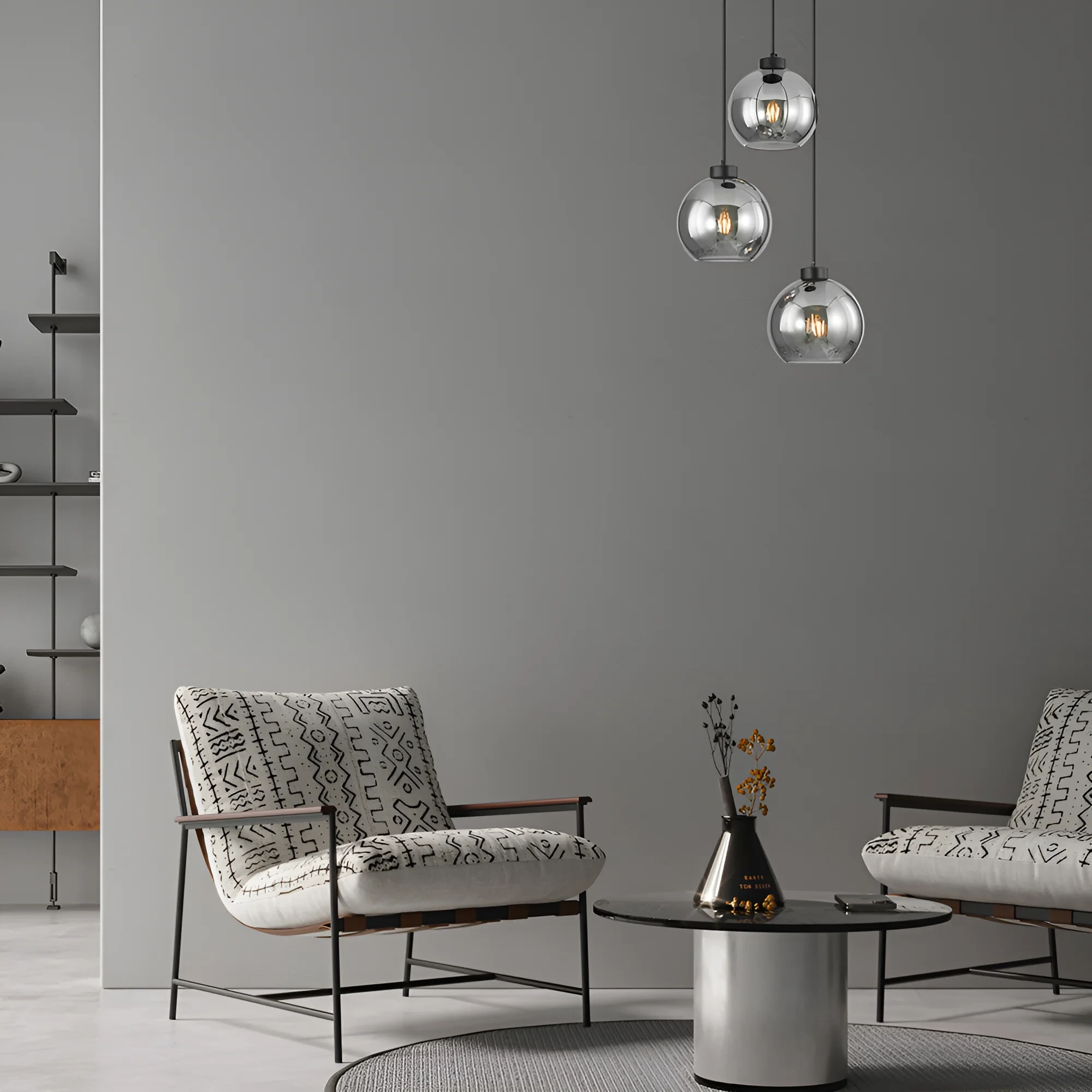 VISILICA 3-GLAVA E27 SMOKE — slika 2