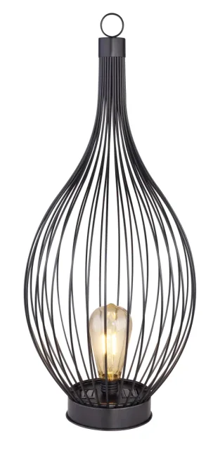 SOLARLEUCHTE METALL SCHWARZ, 1XLED