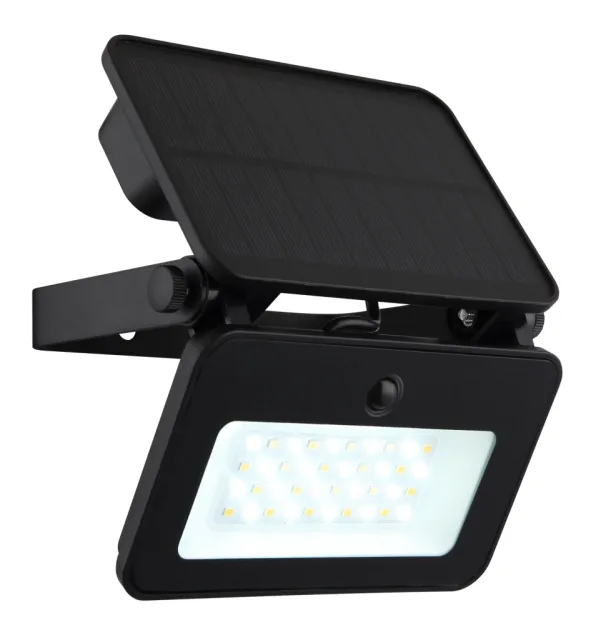 SOLARLEUCHTE METALL SCHWARZ MATT, 1XLED
