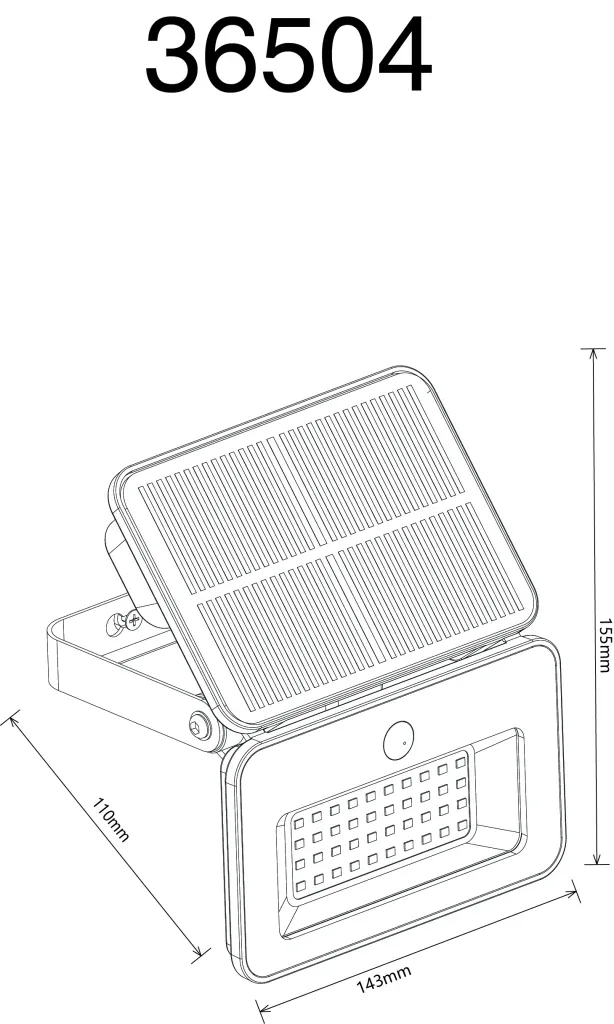 SOLARLEUCHTE METALL SCHWARZ MATT, 1XLED — slika 10