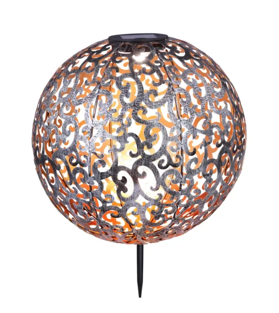 SOLARLEUCHTE METALL SILBERFARBEN, 1XLED