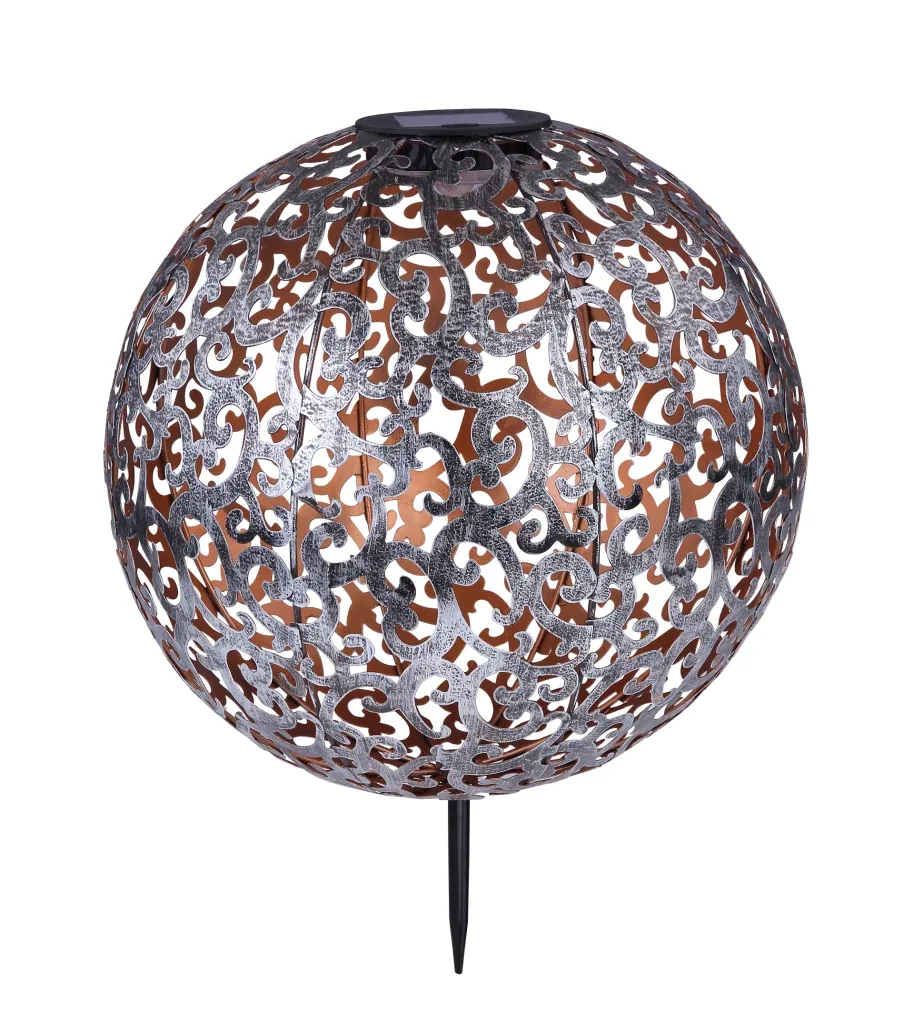 SOLARLEUCHTE METALL SILBERFARBEN, 1XLED — slika 2