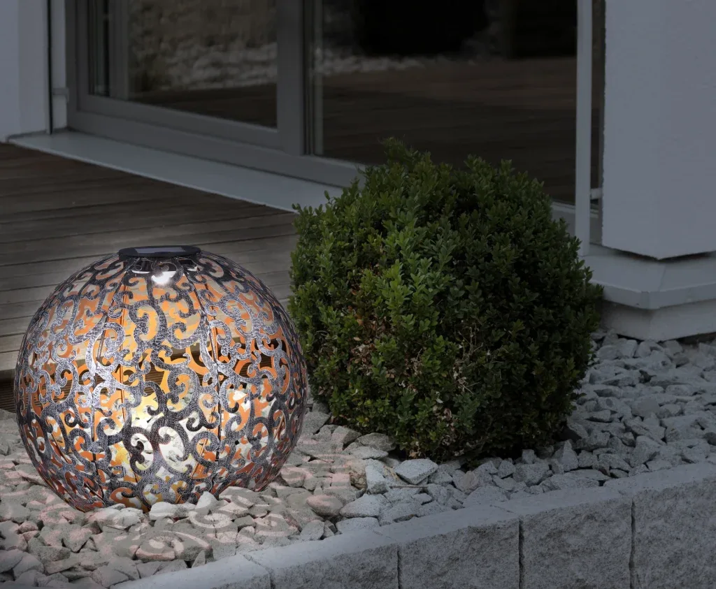 SOLARLEUCHTE METALL SILBERFARBEN, 1XLED — slika 4