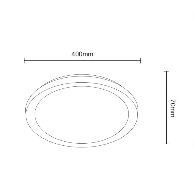 SOLEA 124 LED PLAFONJERA 24/48W CCT CRNA DIMABILNA — slika 3