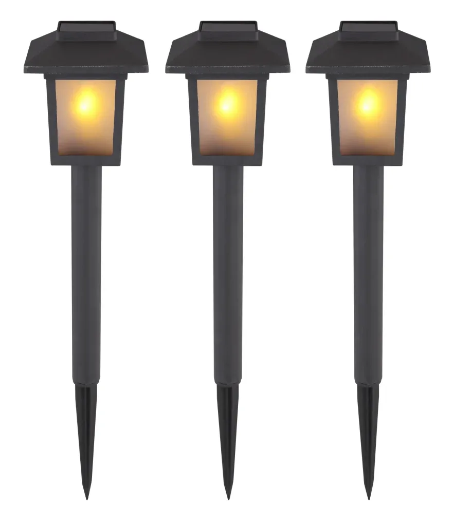 SOLARLEUCHTE KUNSTSTOFF SCHWARZ, 10XLED — slika 2