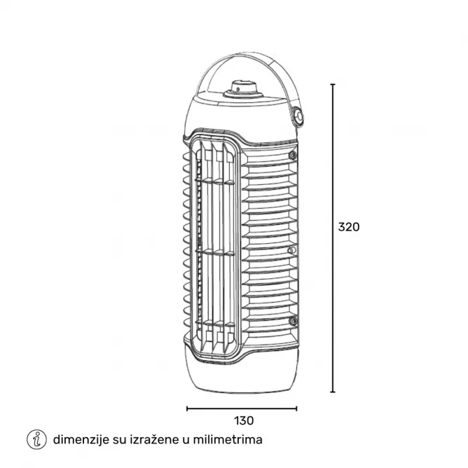 LAMPA PROTIV INSEKATA SWD-125A-3WL — slika 2