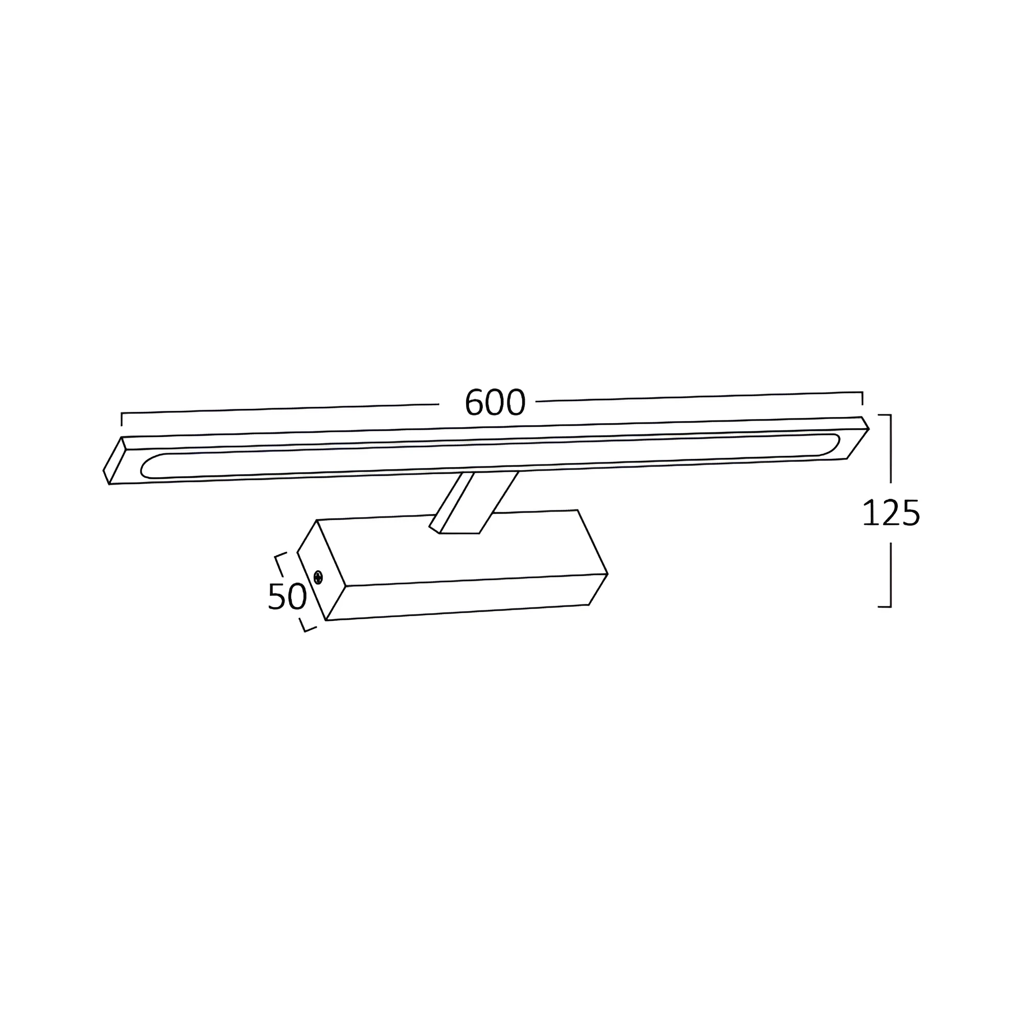 LED LAMPA ZA OGLEDALO 600MM 12W ZLATNI CCT IP44 — slika 7