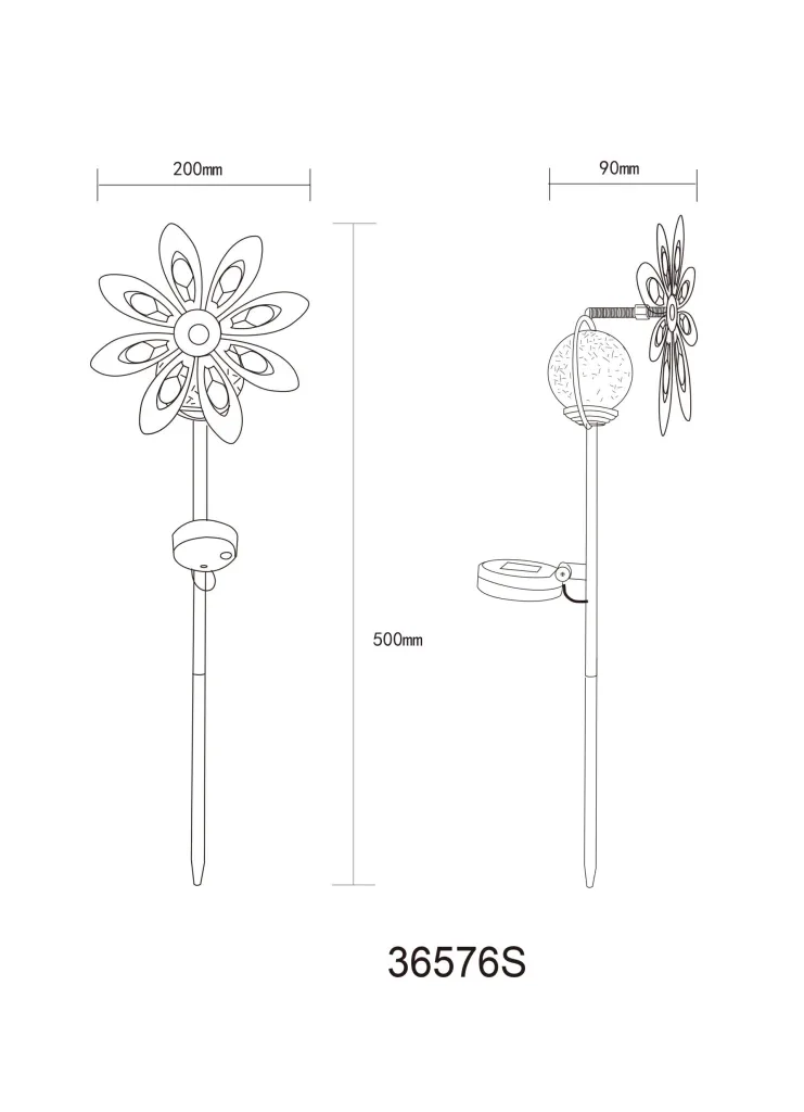 SOLARLEUCHTE METALL SILBERGRAU, 1XLED — slika 8