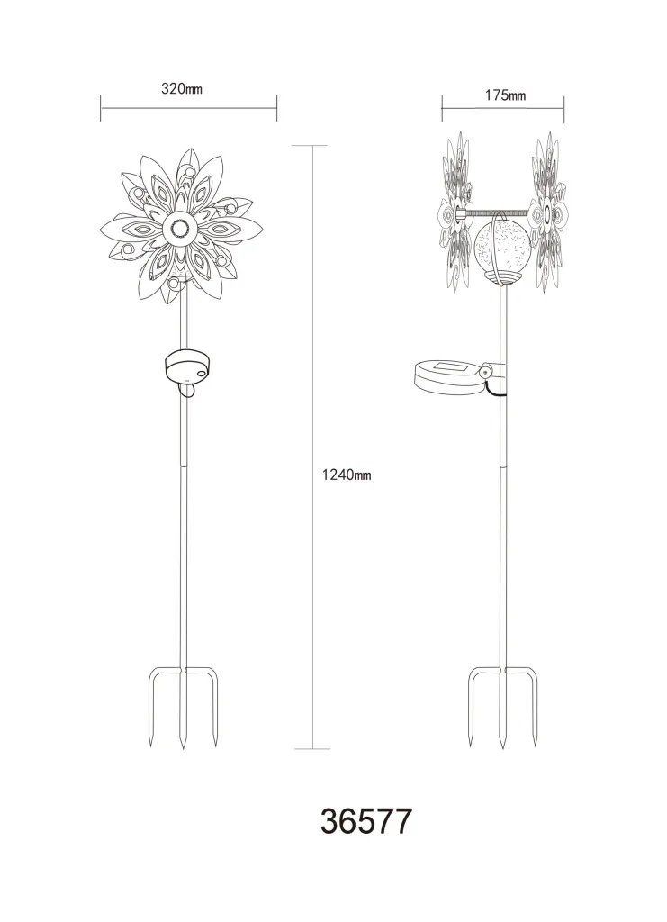 SOLARLEUCHTE METALL BUNT, 1XLED — slika 9
