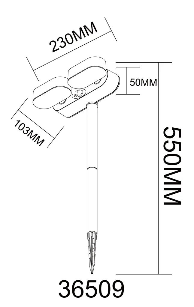 SOLARLEUCHTE KUNSTSTOFF SCHWARZ MATT, 1XLED — slika 11