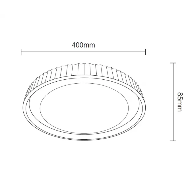 SOLEA 115 LED PLAFONJERA 24/48W CCT BELA/CAPPUCCINO DIMABILNA — slika 3