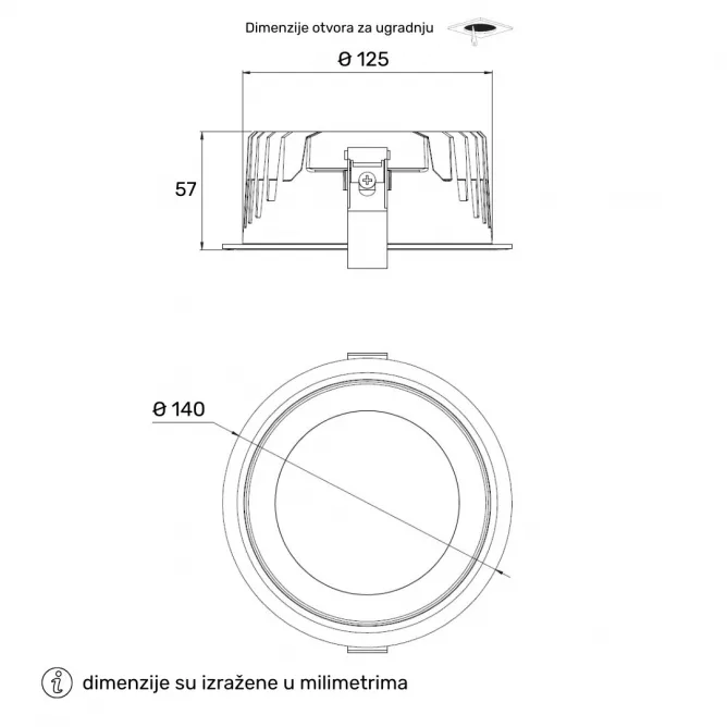 LED SVETILJKA DF08 Y5E15 CCT 15W  BELA — slika 2