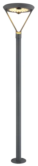 SOLARLEUCHTE ALUMINIUM DRUCKGUSS GRAU, 1XLED