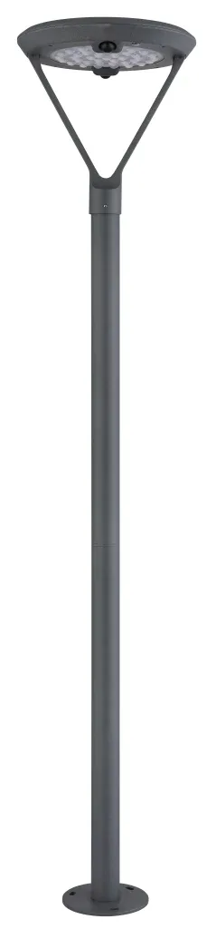 SOLARLEUCHTE ALUMINIUM DRUCKGUSS GRAU, 1XLED — slika 2
