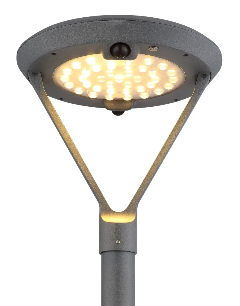 SOLARLEUCHTE ALUMINIUM DRUCKGUSS GRAU, 1XLED — slika 3