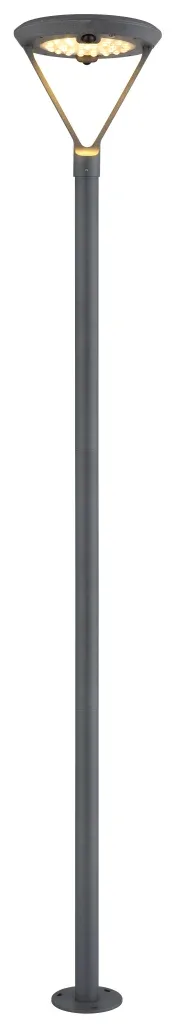 SOLARLEUCHTE ALUMINIUM DRUCKGUSS GRAU, 1XLED — slika 5